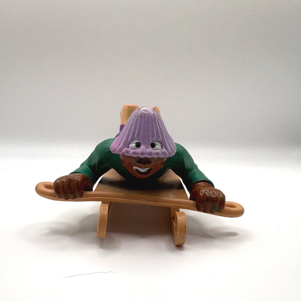Vintage 1990 Dumb Donald Sledding PVC Figure WNK Enterprises Filmation